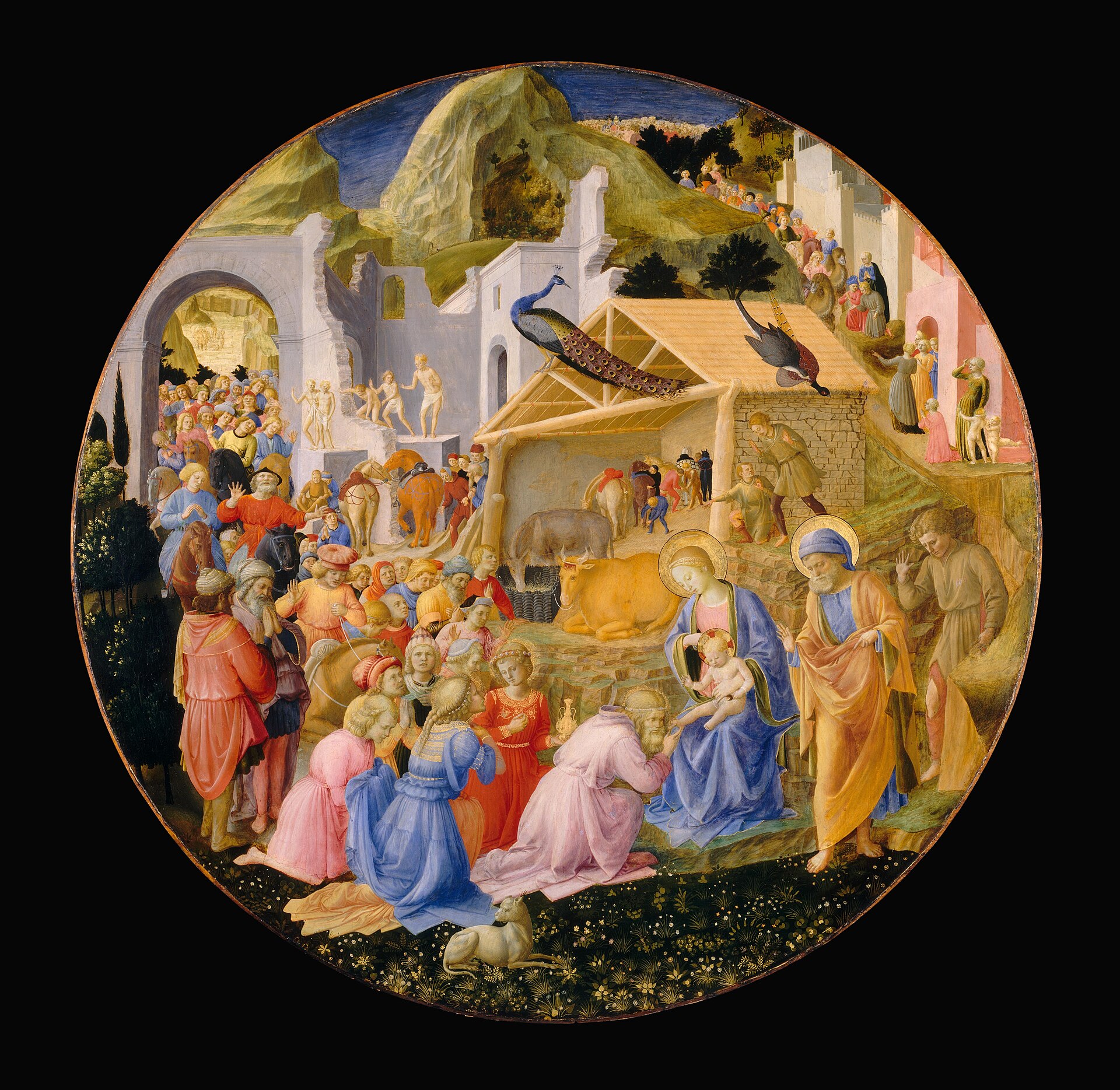 Imagem de referência de Adoração dos Reis Magos (Fra Angelico e Filippo Lippi), descrito nos dados abertos como pintura de Fra Angelico