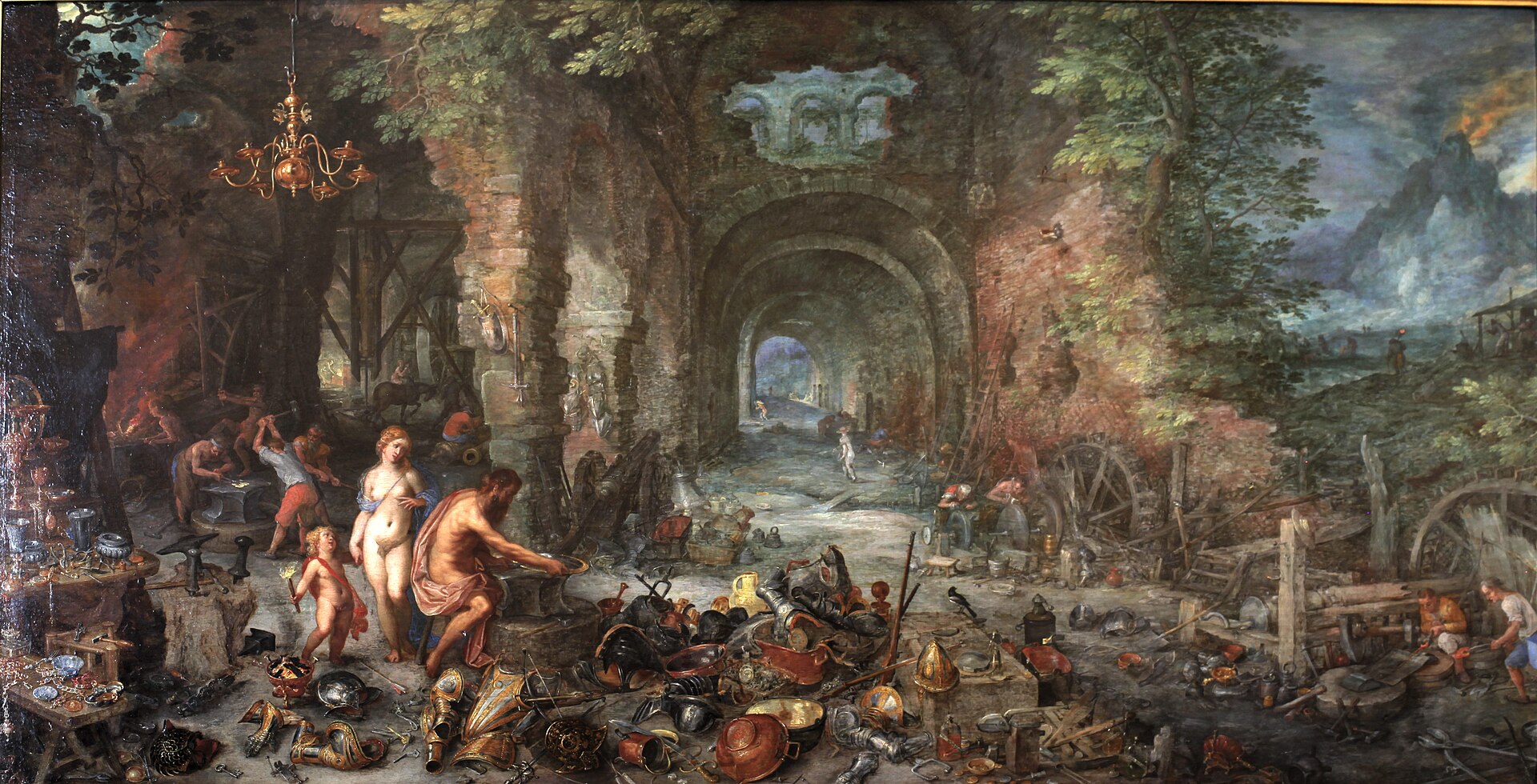 Imagem de referência de O Fogo, descrito nos dados abertos como pintura do Jan Brueghel (I)