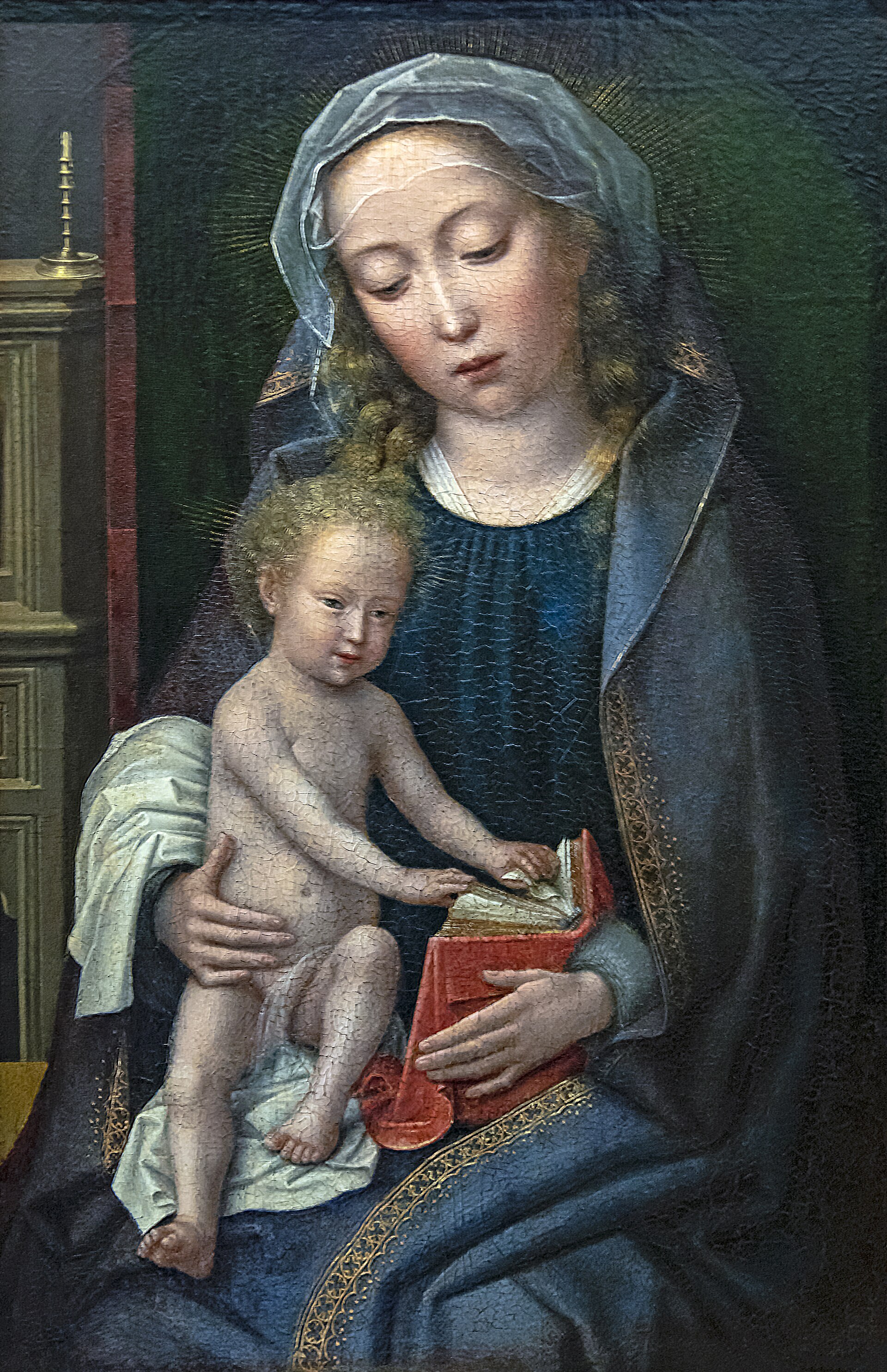 Imagem de referência de A Virgem com o Menino, descrito nos dados abertos como pintura de Gerard David