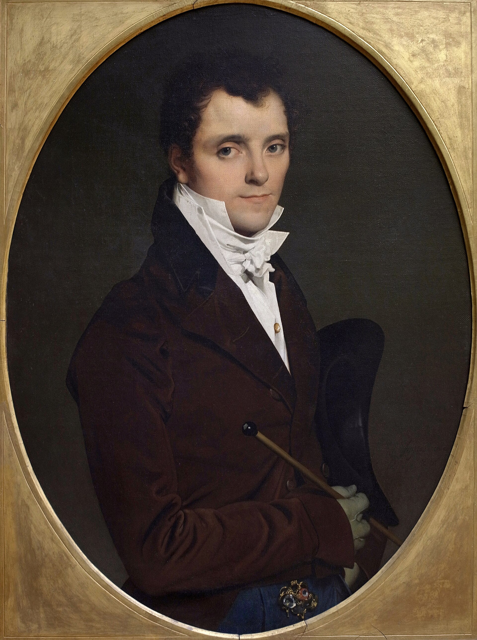 Imagem de referência de Retrato de Edme Bochet, descrito nos dados abertos como pintura de Jean-Auguste Dominique Ingres