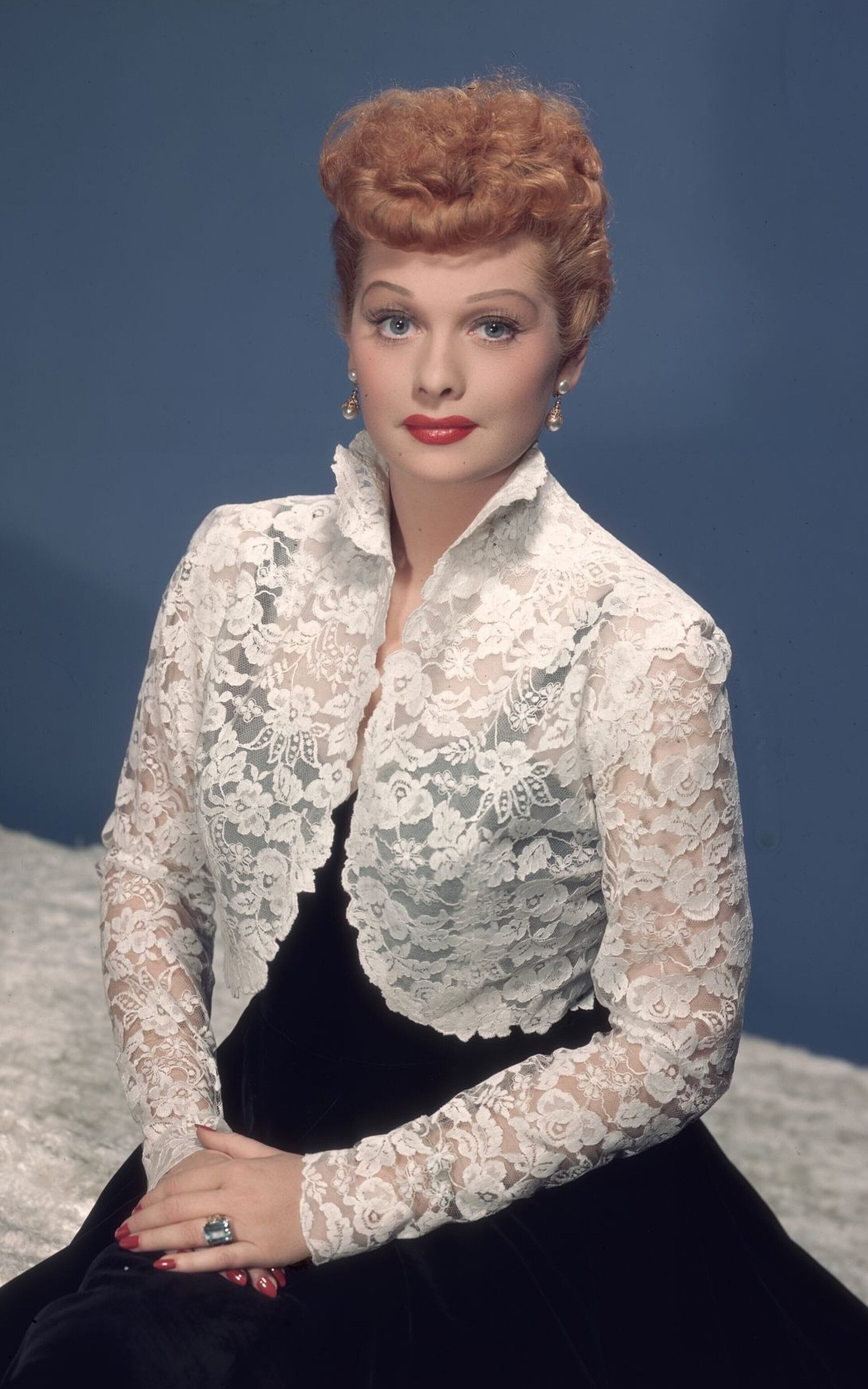 Imagem de referência relacionada a Lucille Ball, item descrito como atriz cômica