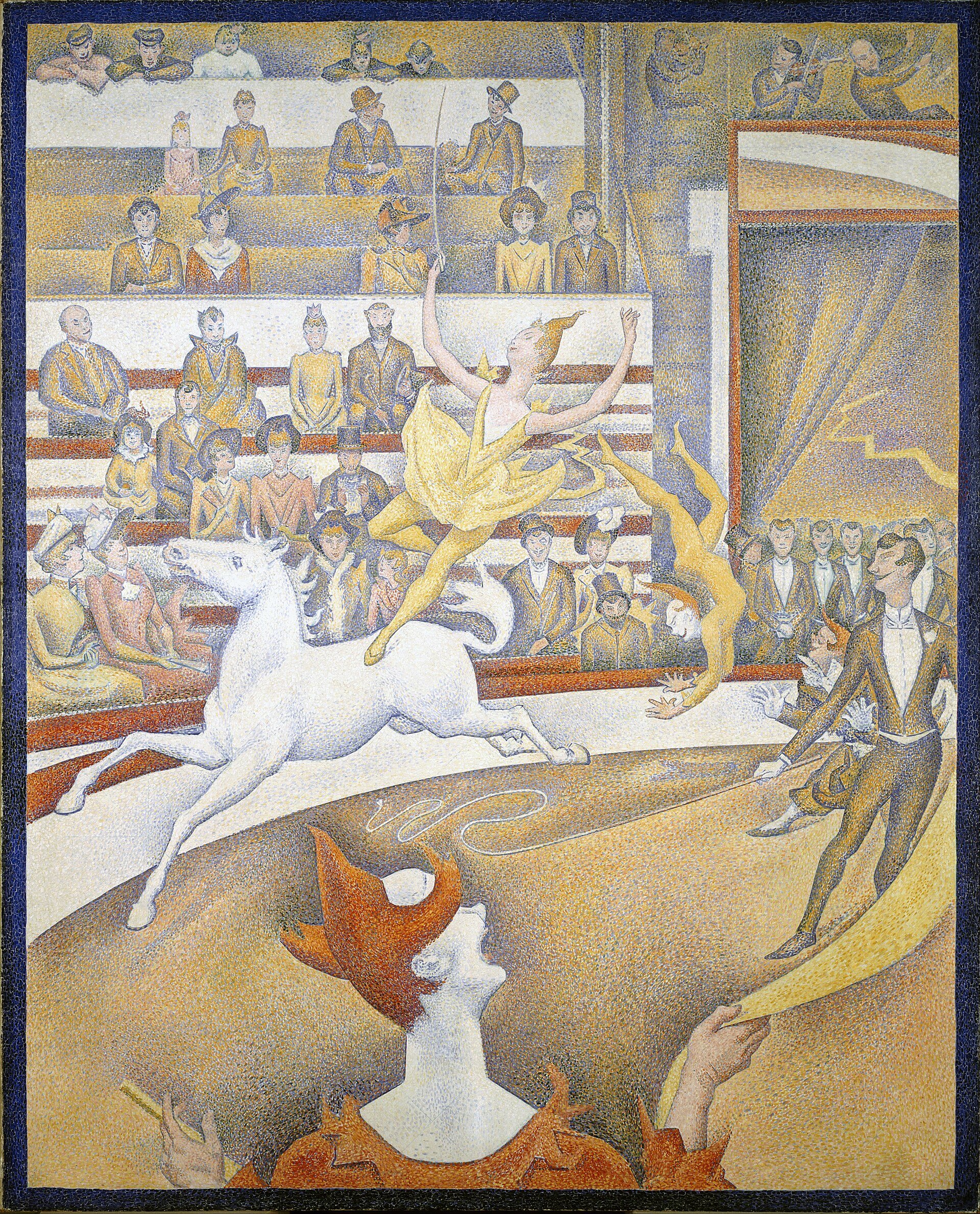 Imagem de referência de O Circo, descrito nos dados abertos como pintura de Georges Seurat