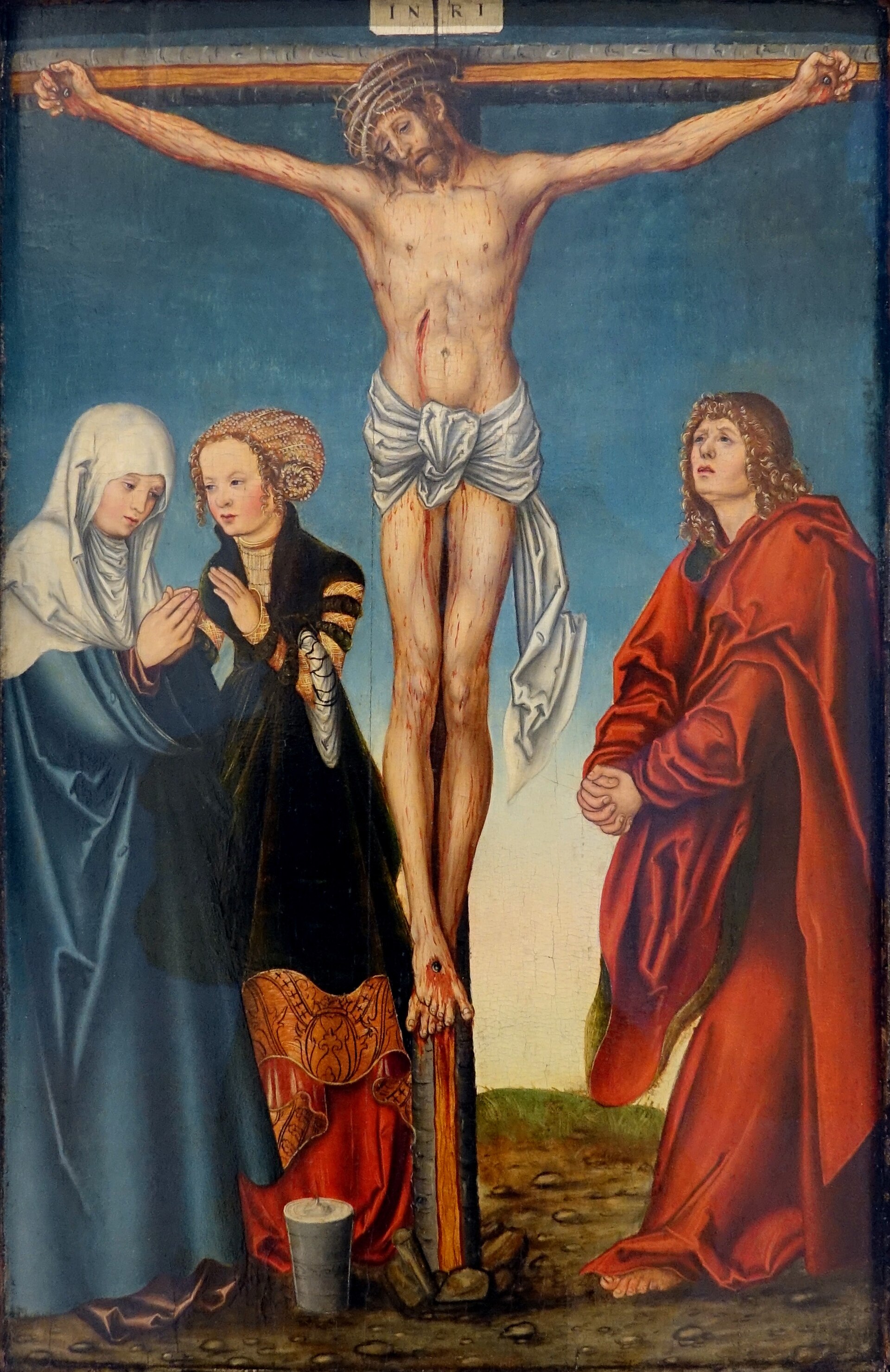 Imagem de referência de Crucificação, descrito nos dados abertos como pintura de Lucas Cranach, o Velho, Unterlinden Museum