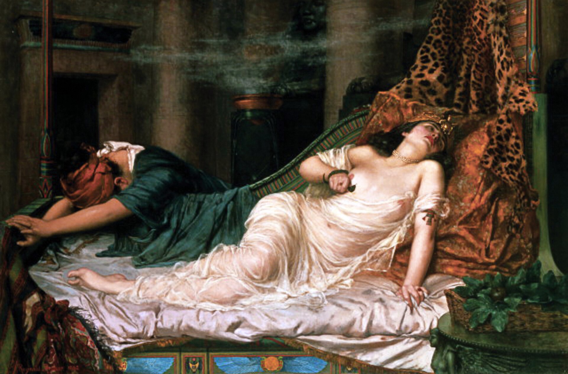 Imagem de referência de A Morte de Cleópatra, descrito nos dados abertos como pintura de Giampietrino