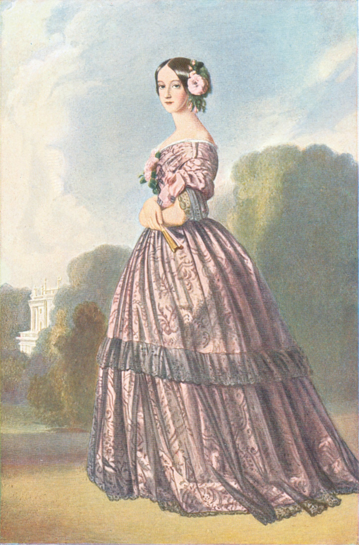 Imagem de referência de Francisca Carolina Joana Rafaela de Bourbon-Bragança, princesa do Brasil e de Joinville, descrito nos dados abertos como pintura de Franz Xaver Winterhalter