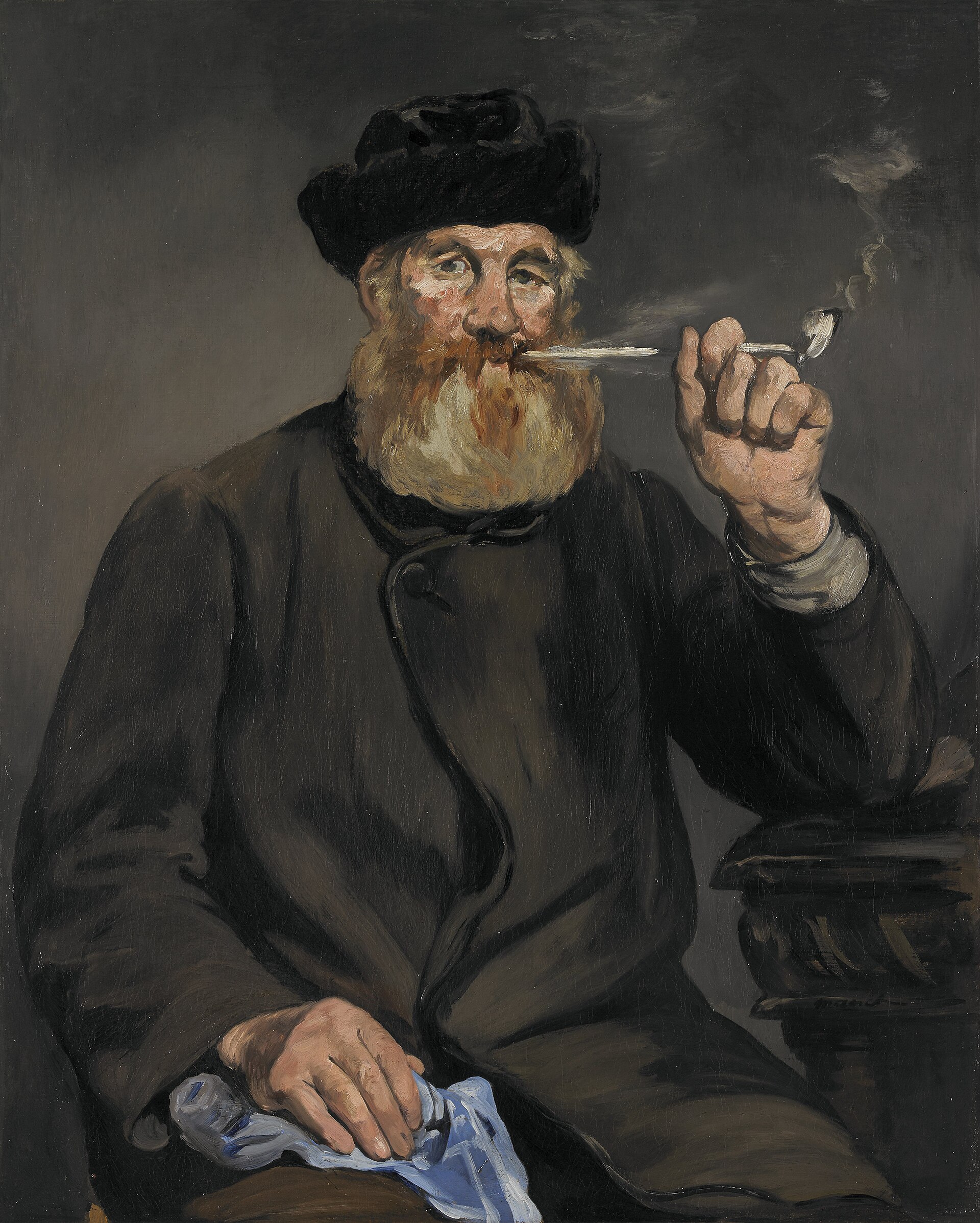 Imagem de referência de O fumador, descrito nos dados abertos como pintura de Édouard Manet