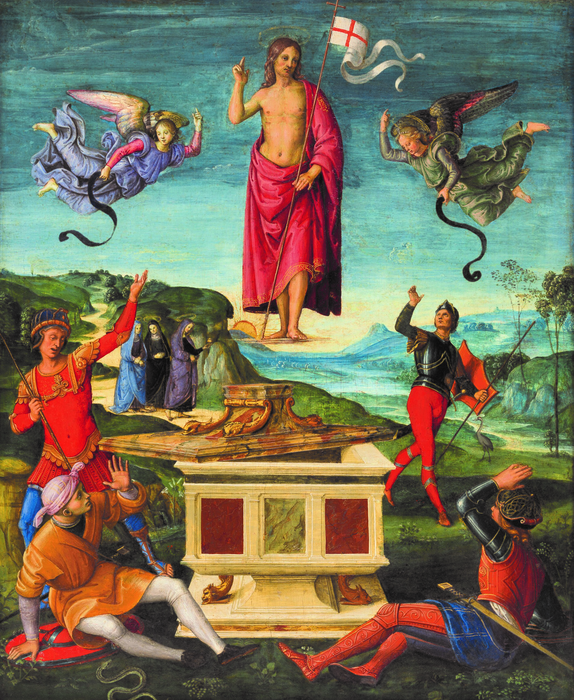 Imagem de referência de Ressurreição de Cristo, descrito nos dados abertos como estudo de pintura de Giovanni Baglione que se perdeu