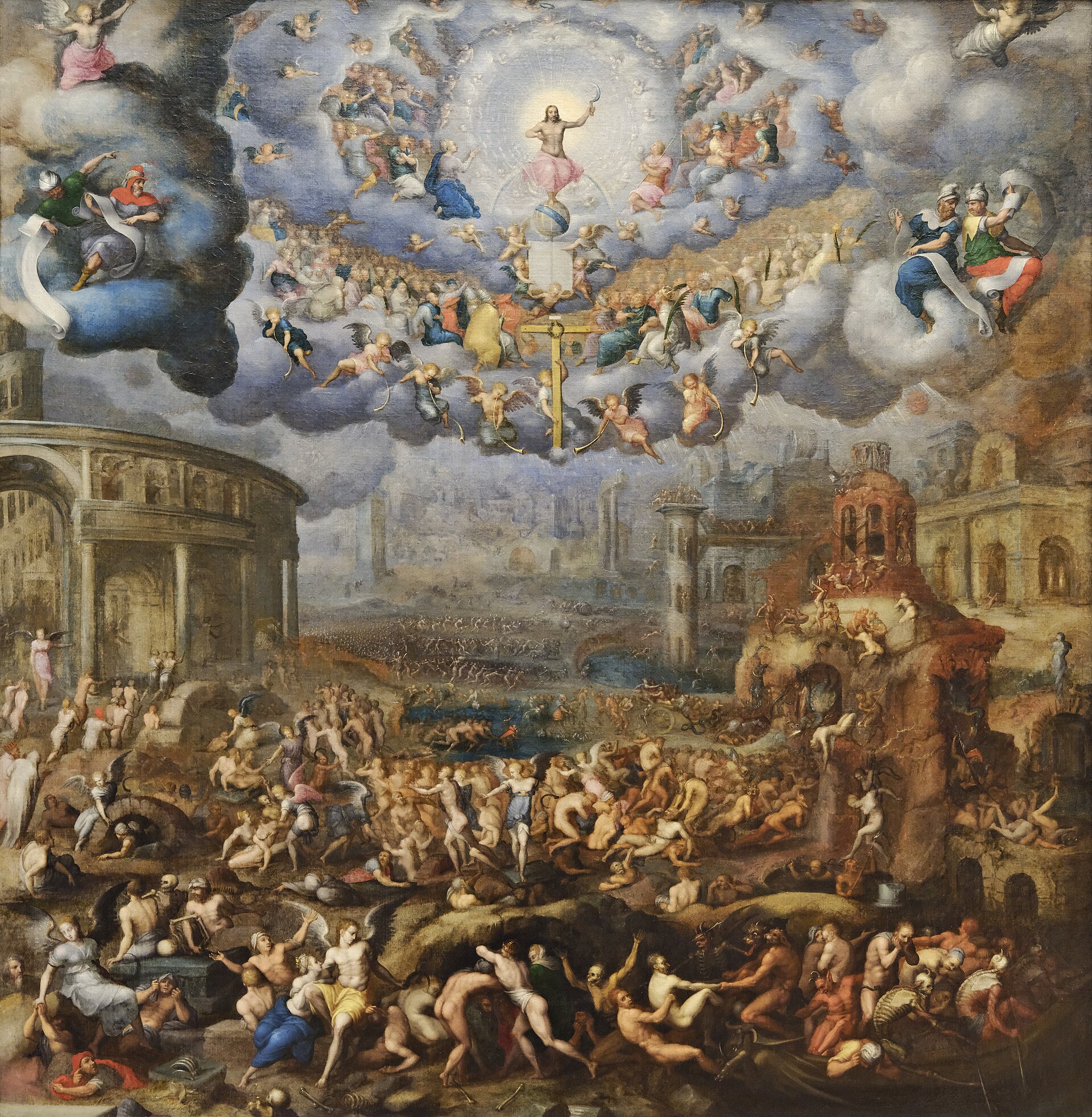 Imagem de referência de O Juízo Final, descrito nos dados abertos como pintura de Jean Cousin le Jeune