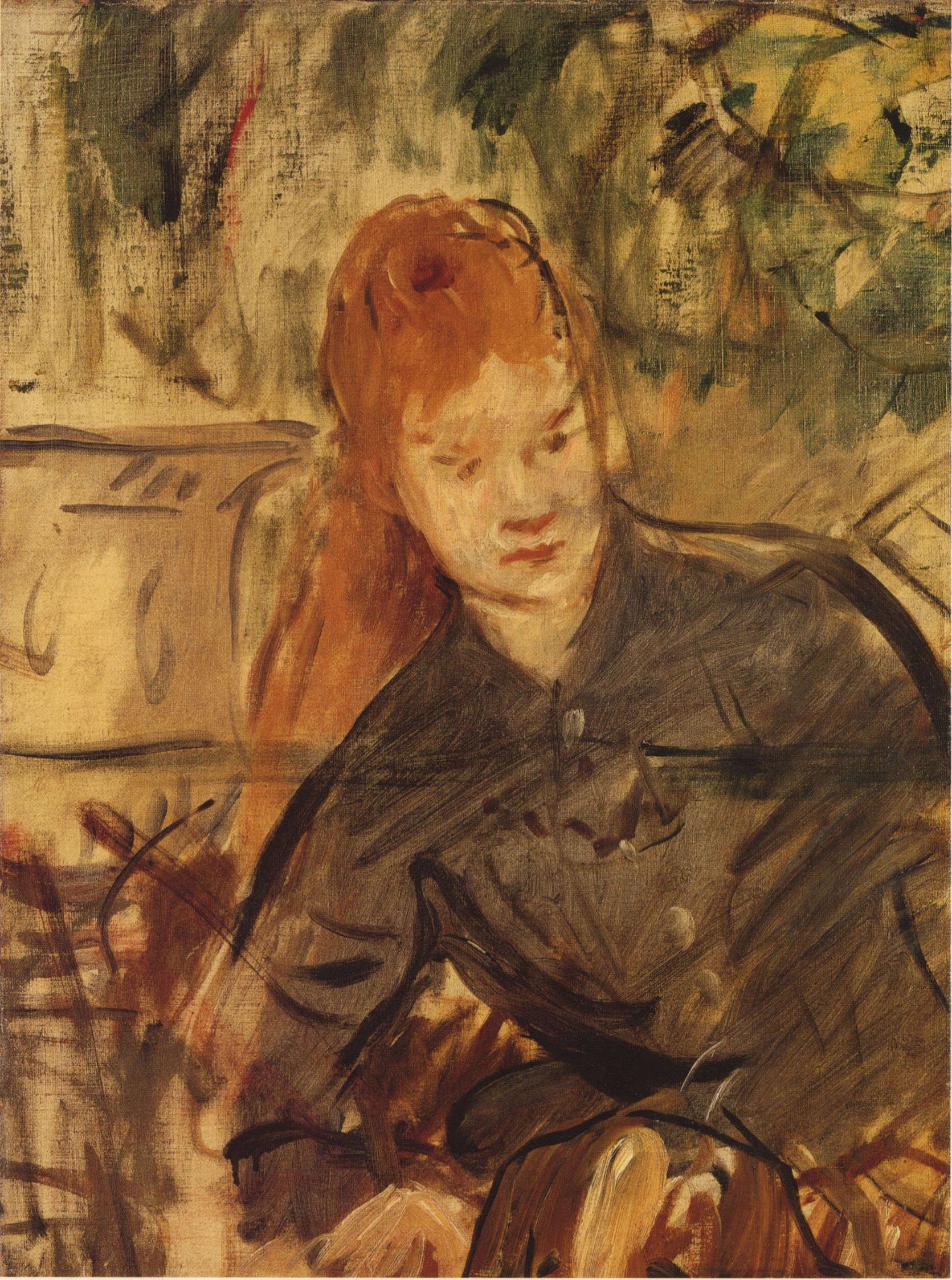 Imagem de referência de Mulher a meio corpo, descrito nos dados abertos como pintura de Édouard Manet