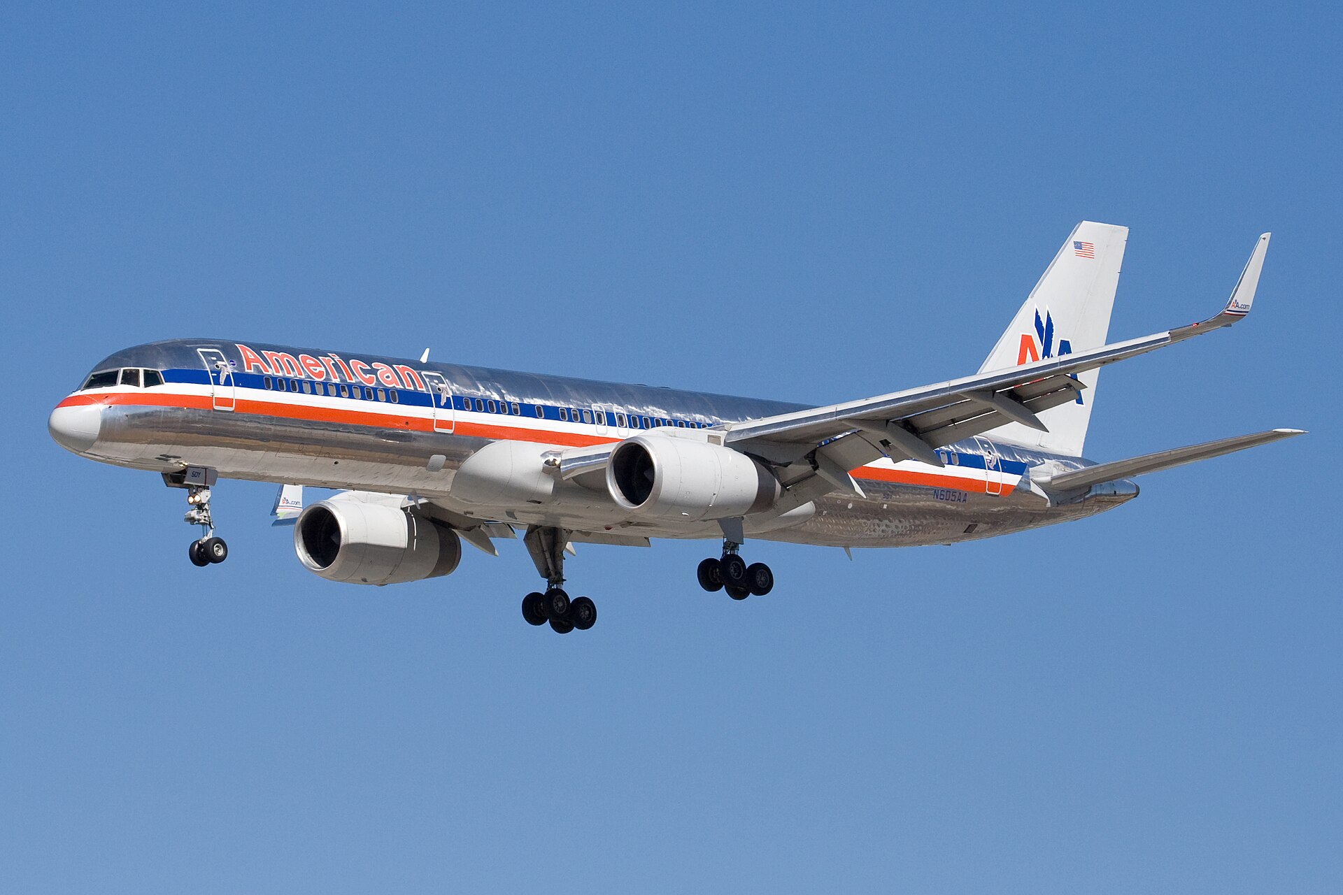 Imagem de referência de Boeing 757, descrito nos dados abertos como família de aviões
