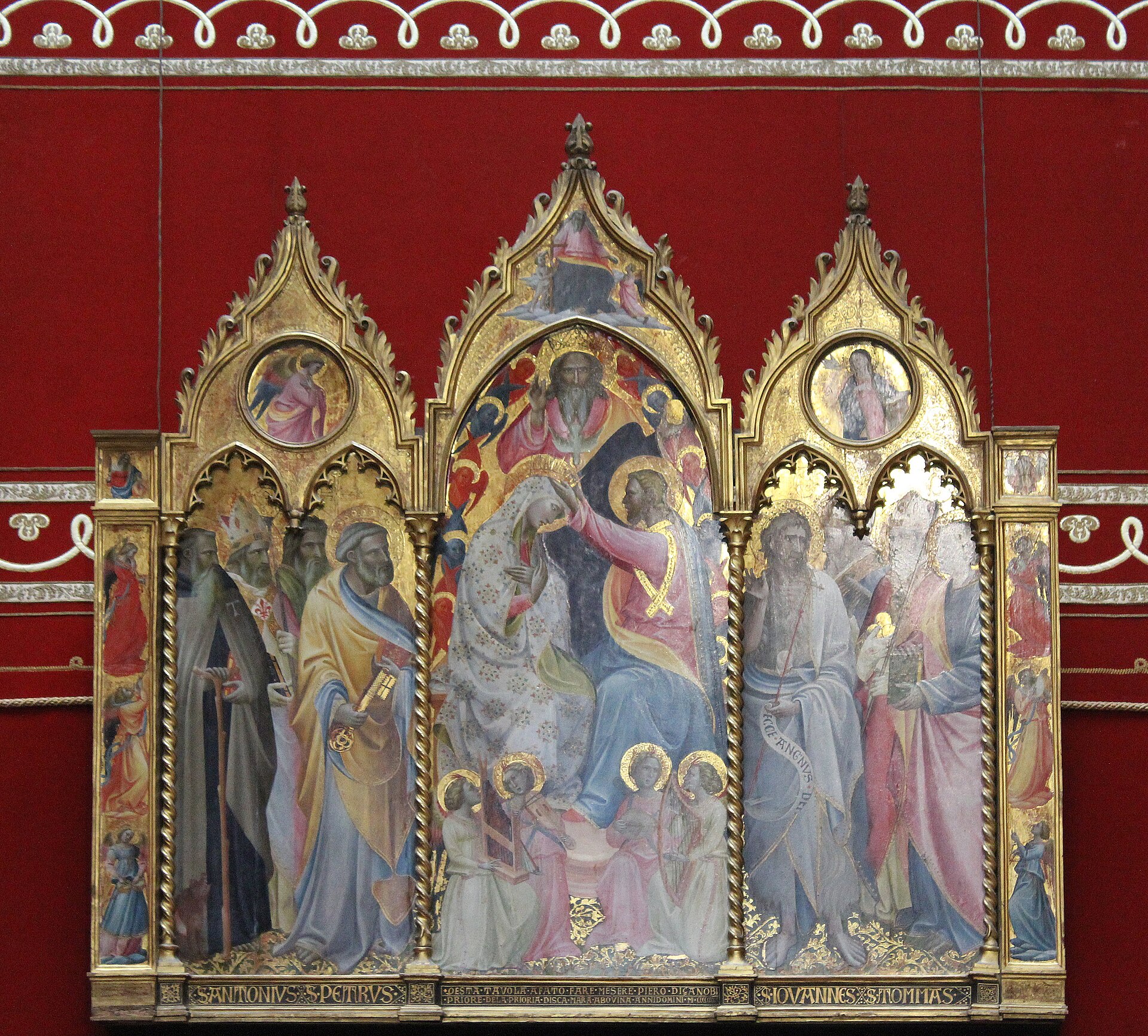 Imagem de referência de A Coroação da Virgem, descrito nos dados abertos como pintura de Giovanni dal Ponte