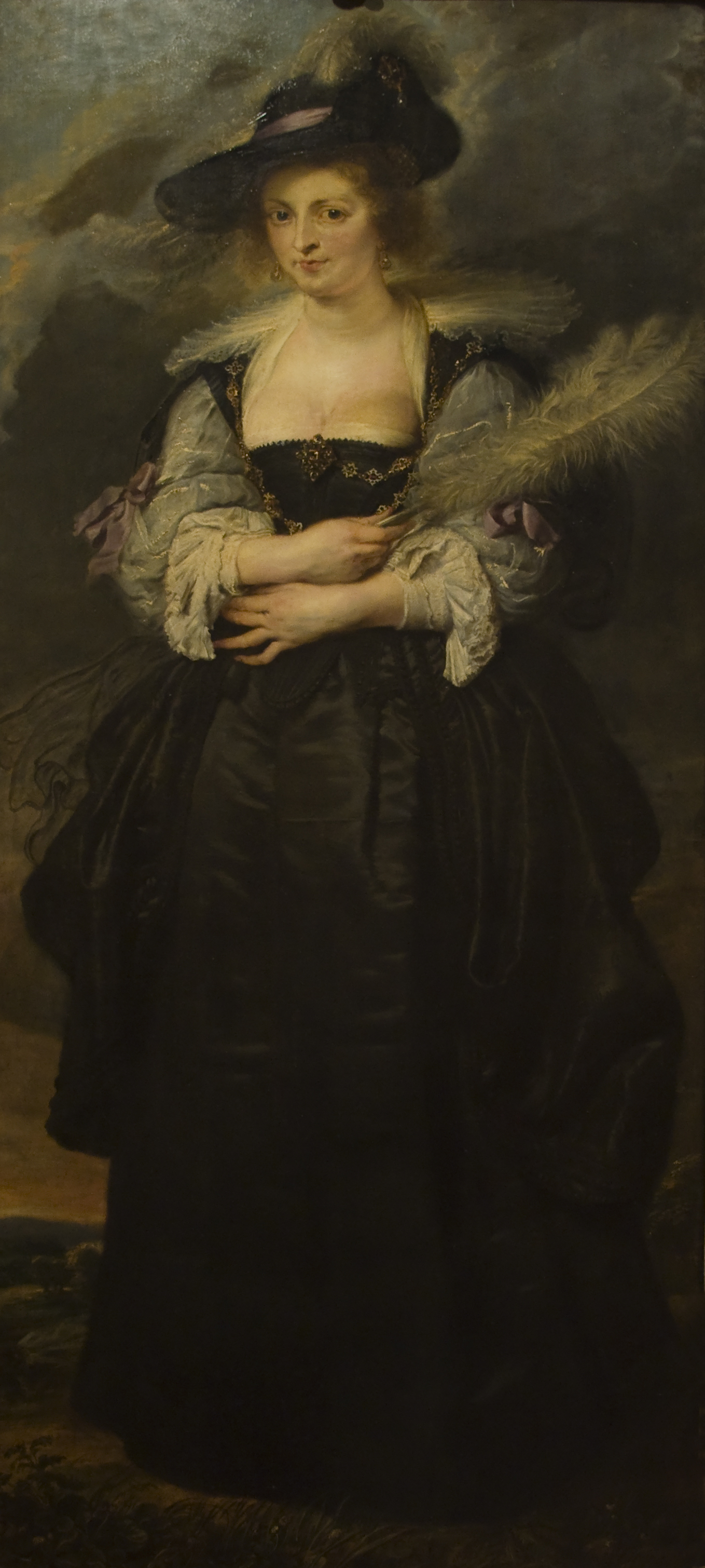 Imagem de referência de Retrato de Helena Fourment, descrito nos dados abertos como pintura de Peter Paul Rubens