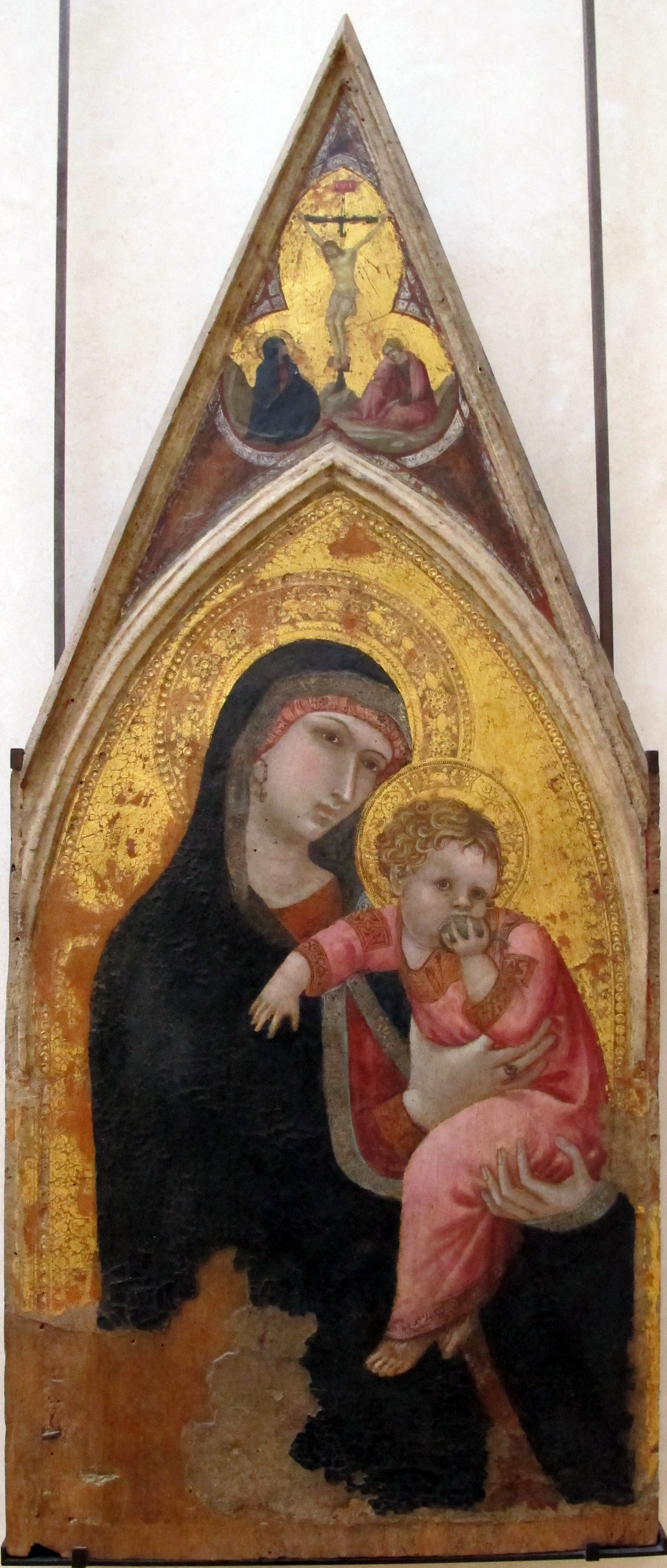 Imagem de referência de Madona com Menino, descrito nos dados abertos como pintura de Ambrogio Lorenzetti