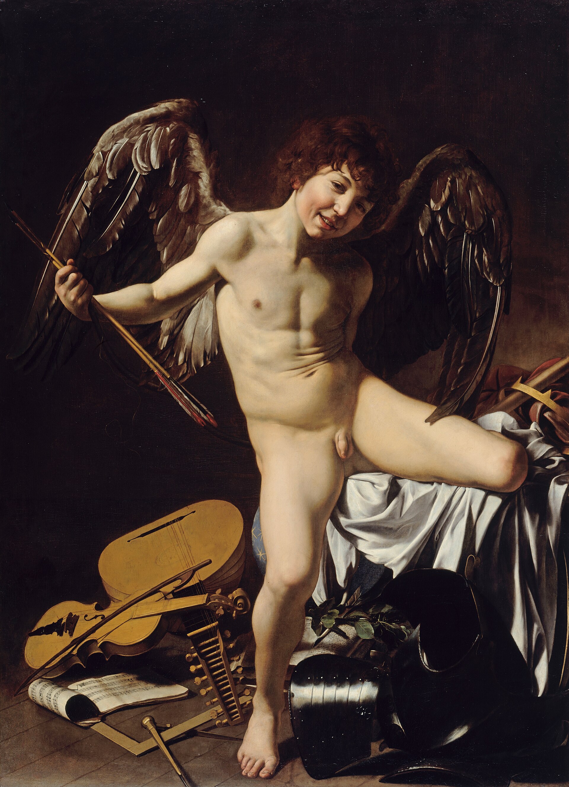 Imagem de referência de Amor Vincit Omnia, descrito nos dados abertos como pintura de Caravaggio