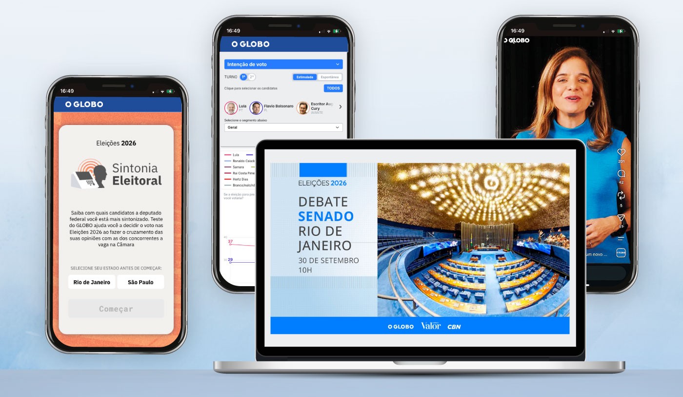 Superlive, debates, ferramentas e ambiente especial de apuração: conheça a cobertura do GLOBO na reta final das eleições