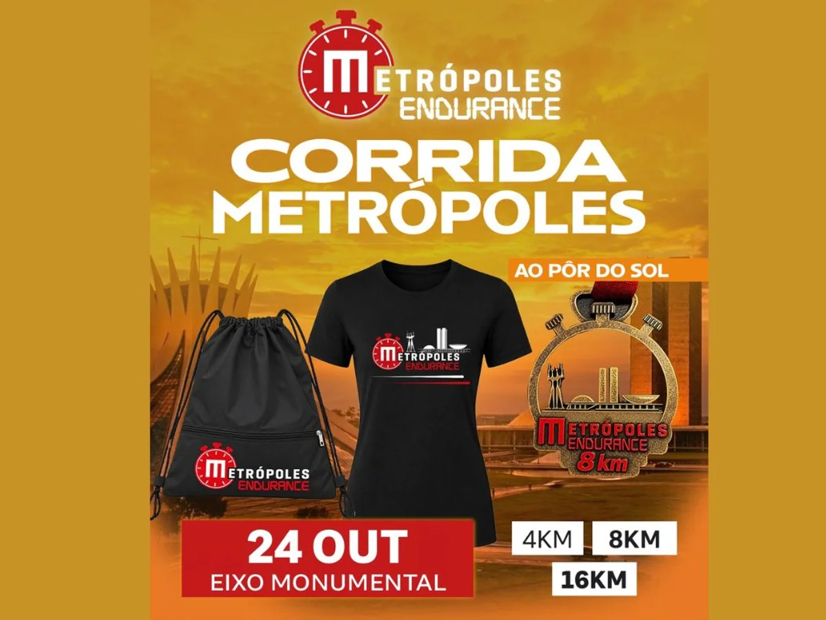 Metrópoles Endurance Corrida: confira o kit que será entregue aos atletas