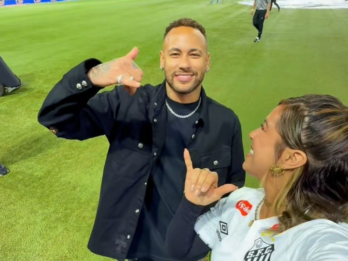 Neymar realizou sonho de torcedora símbolo do Santos meses antes de sua morte; assista
