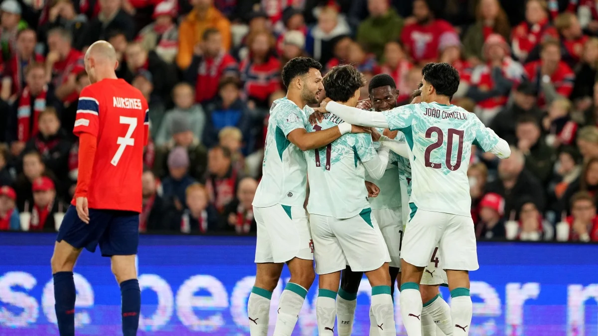 Nations League: Haaland marca, mas goleiro falha e Portugal bate a Noruega