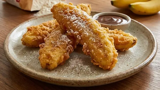 Ilustrasi Pisang Goreng Crispy