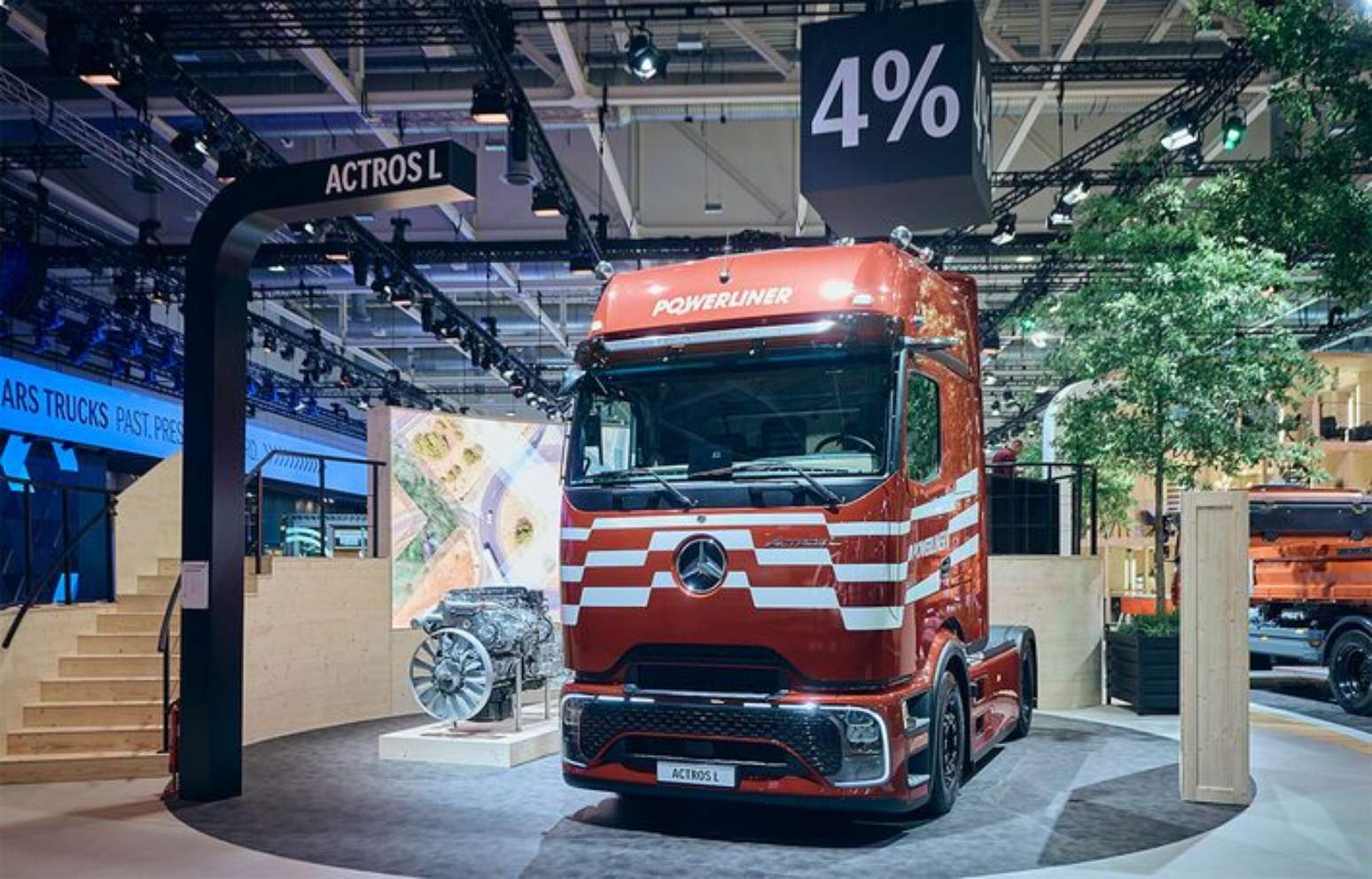 Mercedes-Benz trabalhou em uma nova plataforma de caminh&otilde;es a diesel para fazer frente &agrave; necessidade de ve&iacute;culos a combust&atilde;o no mercado europeu.