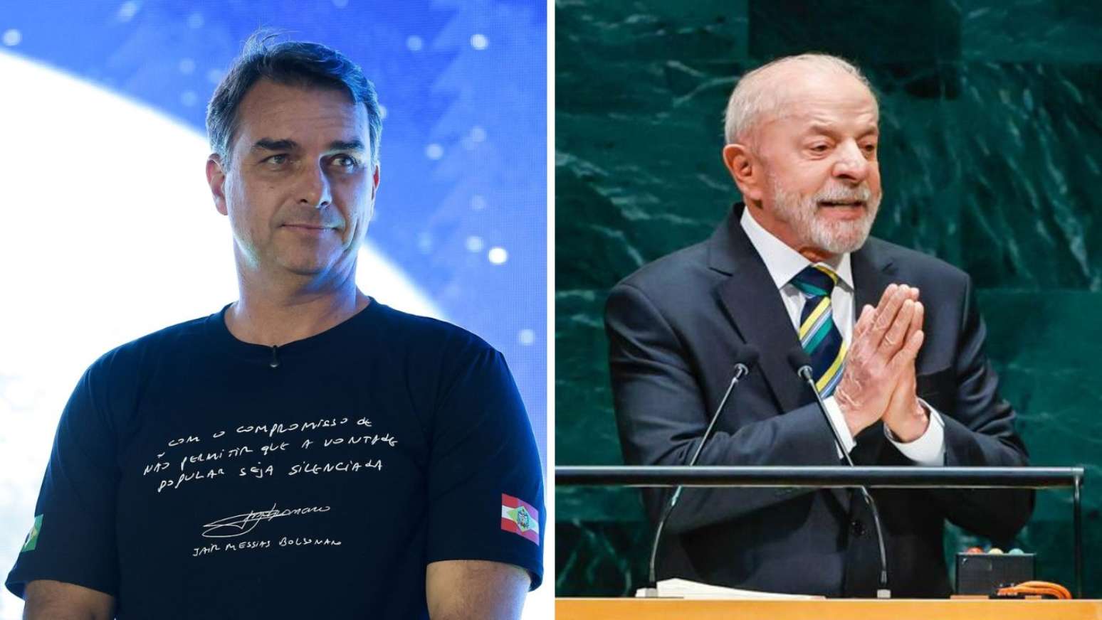 Flávio Bolsonaro pede ao TSE que Lula seja impedido de usar discurso na ONU em campanha eleitoral