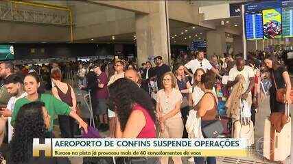 Aeroporto de Confins suspende operações