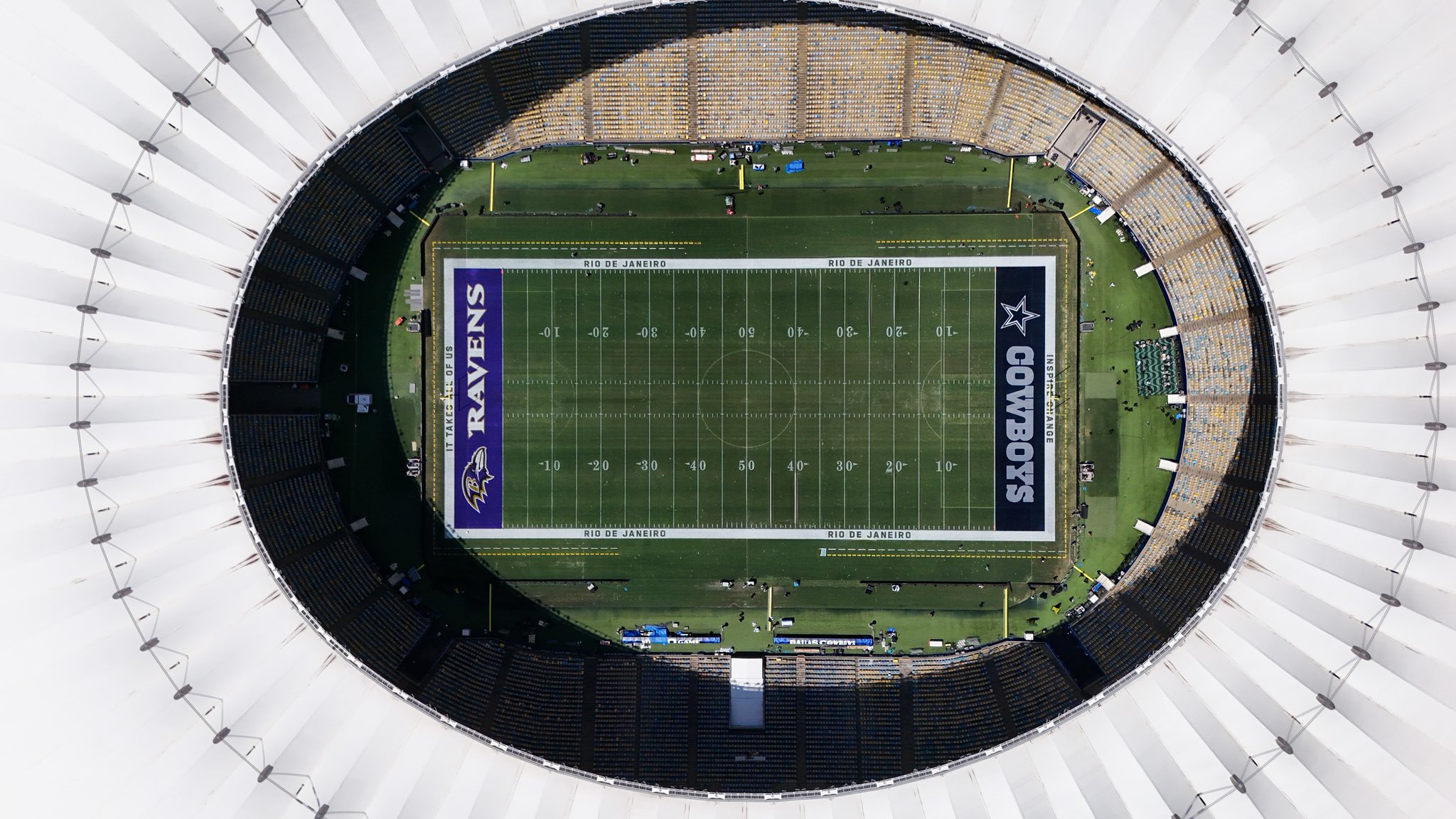 NFL no Rio: Cowboys e Ravens se enfrentam no Maracanã em duelo cheio de glórias do passado