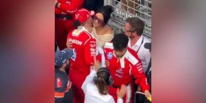 Hamilton é flagrado beijando Kim Kardashian após GP de Mônaco. Foto: Reprodução/X