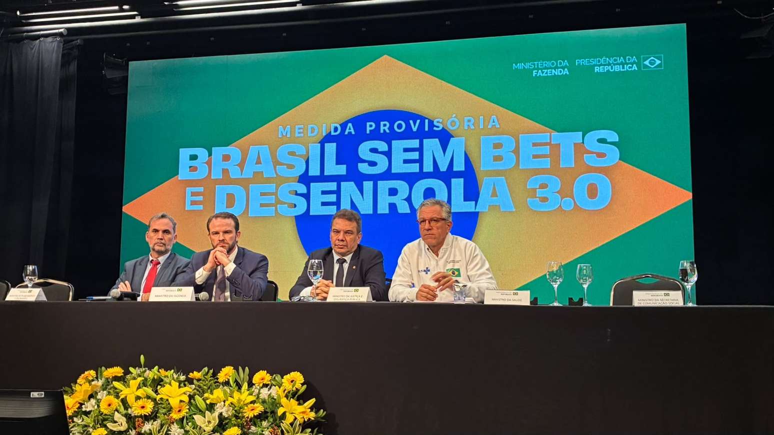 An&uacute;ncio de medidas "Brasil sem bets" que aconteceu nesta sexta-feira, 25, em evento em S&atilde;o Paulo