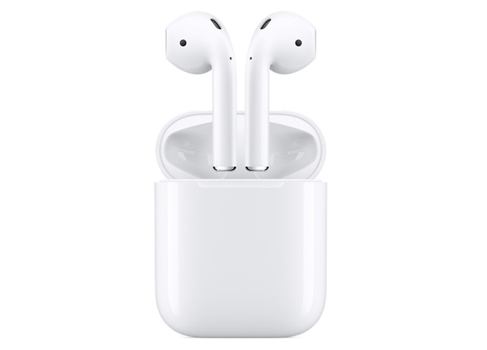 AirPods vêm com estojo carregador — Foto: Divulgação/Apple