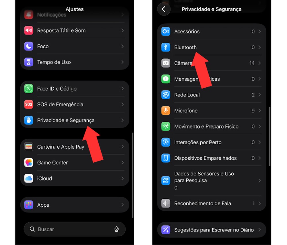 Desativar o bluetooth para apps específicos também contribui para um funcionamento mais fluido — Foto: Reprodução/Mariana Tralback