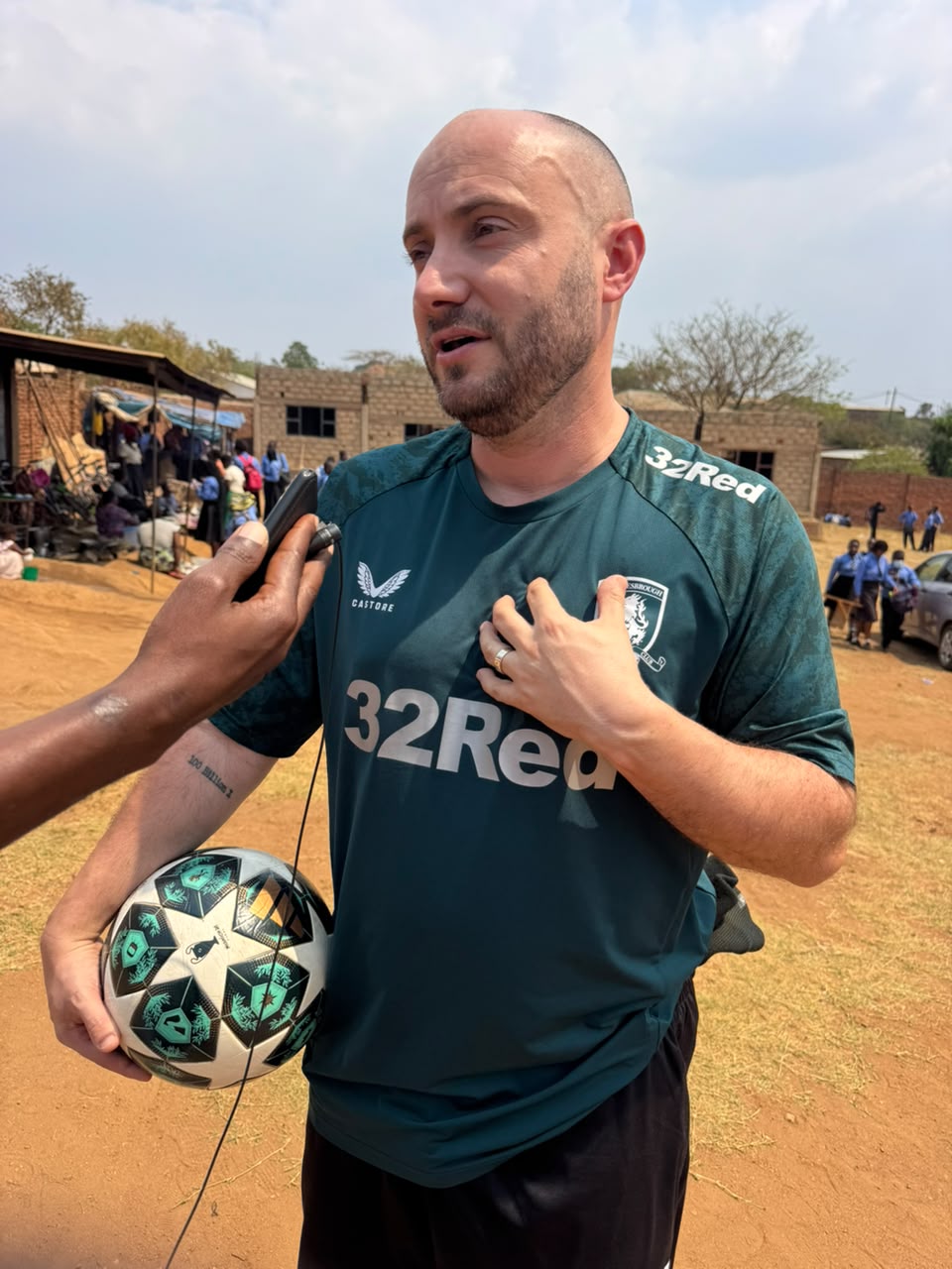 Ex-Sunderland star visits Magodi School as scholarship scheme launches