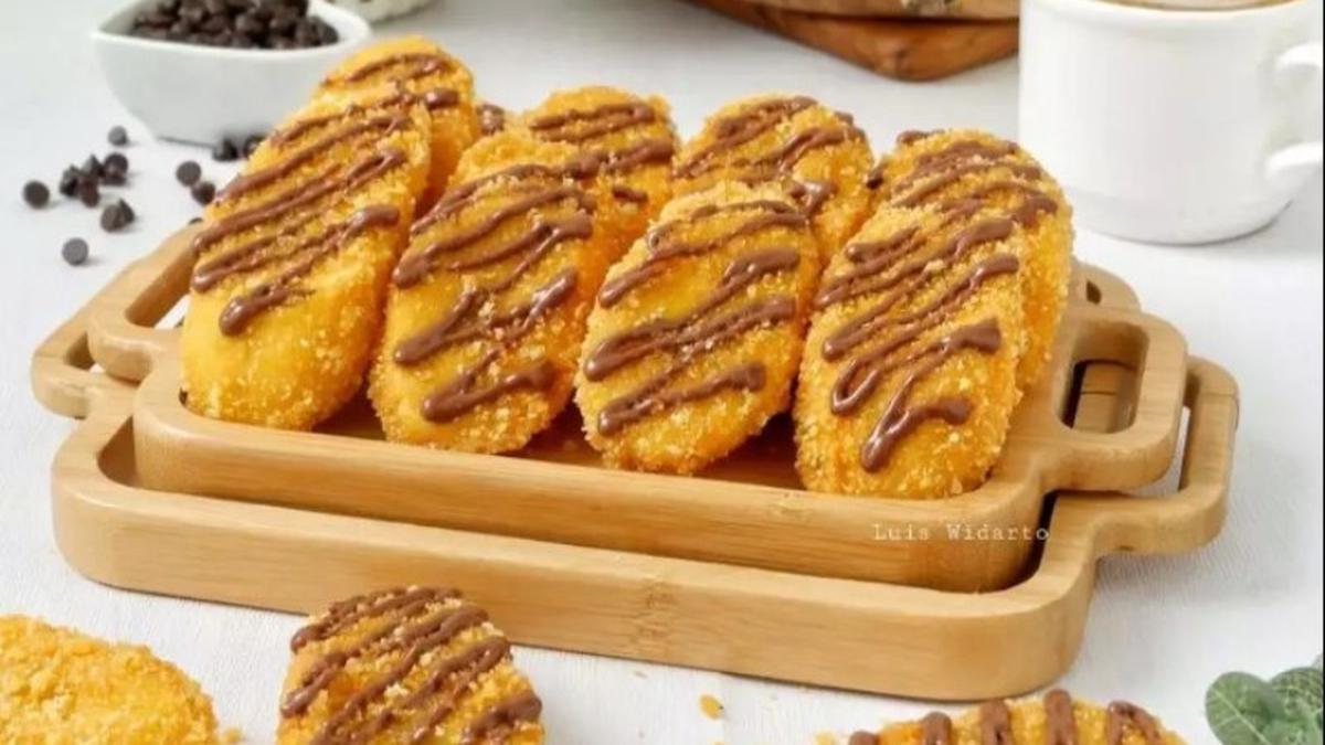 Receita de Banana Frita Crocante com Chocolate em Casa, Crocante e Derretendo