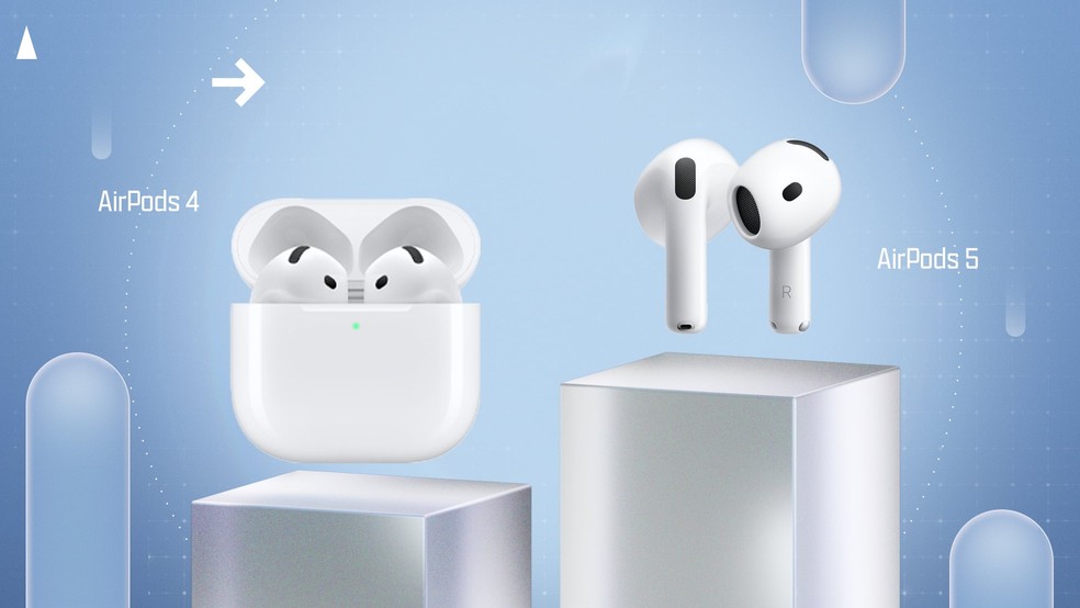 AirPods 5 vs AirPods 4: o que mudou e qual fone da Apple vale mais a pena?