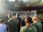 Mural em homenagem às vítimas de acidente com voo da Chapecoense