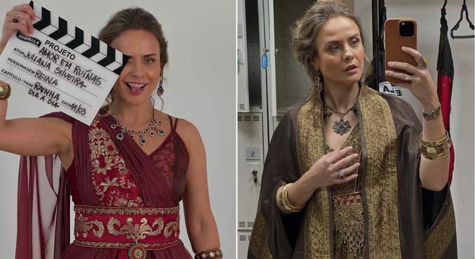 Juliana Silveira se despede de Reina após o fim das gravações de Amor em Ruínas: ‘Foi uma delícia ser você’