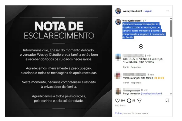Bandidos decepam orelha de vereador e fazem família refém durante assalto