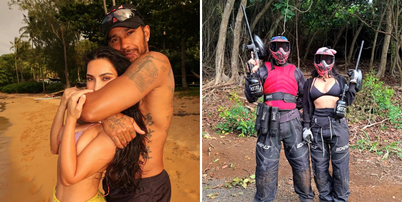 Lewis Hamilton e Kim Kardashian curtem juntos momentos de lazer. Foto: Reprodução/ Redes Sociais