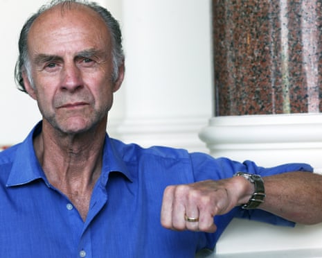 Ranulph Fiennes in 2015, wearing a blue shirt.