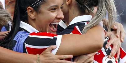 S&atilde;o Paulo sai na frente na final do Brasileir&atilde;o Feminino. Foto: Rubens Chiri / S&atilde;o Paulo FC / Esporte News Mundo