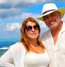 Rick e a esposa, Geralda Carvalho Foto: Reprodução/Instagram