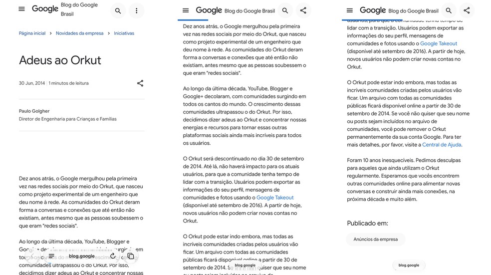 Orkut acabou há 12 anos: relembre recursos que marcaram a rede social