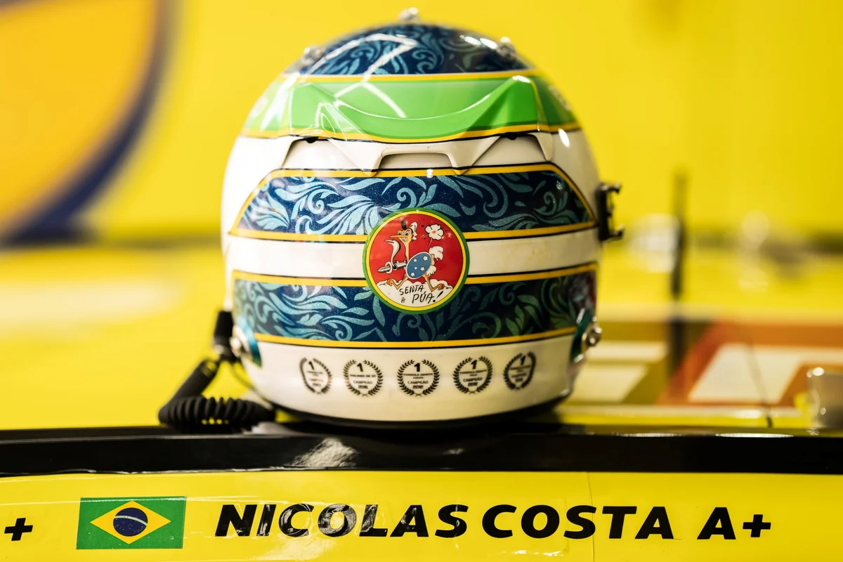 Stock Car: Nicolas Costa homenageia avô no capacete na etapa de Brasília