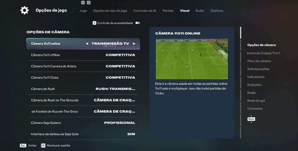 EA FC 27: 5 ajustes nas configurações que podem melhorar sua gameplay