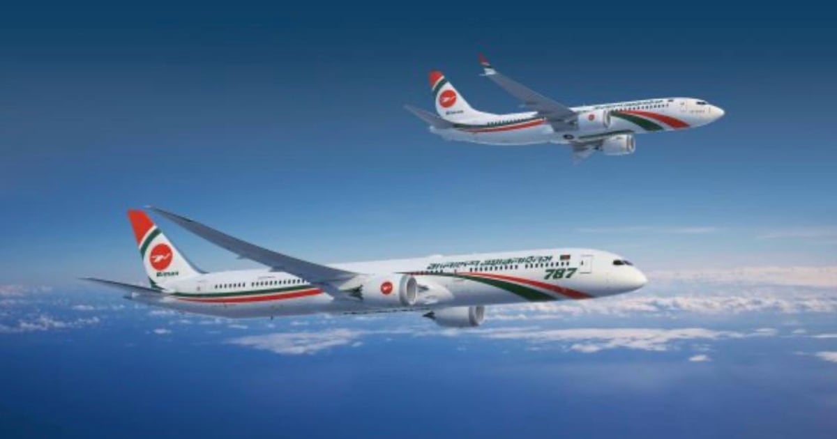 Biman Bangladesh encomenda cinco aeronaves Boeing 787-10 e seis aeronaves 737 MAX-8