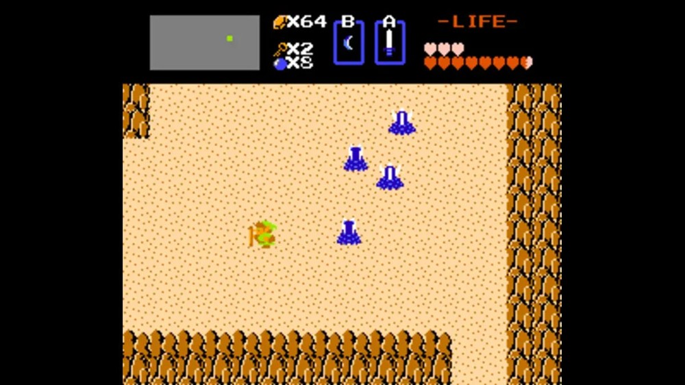 O primeiro The Legend of Zelda não é um game muito fácil de começar a jogar atualmente — Foto: Divulgação/Nintendo