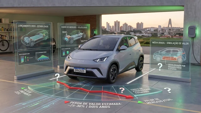 Quanto o BYD Dolphin Mini desvalorizou dois anos após o lançamento?