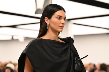 Kendall Jenner during the Bottega Veneta collection show at Milan’s fashion week.