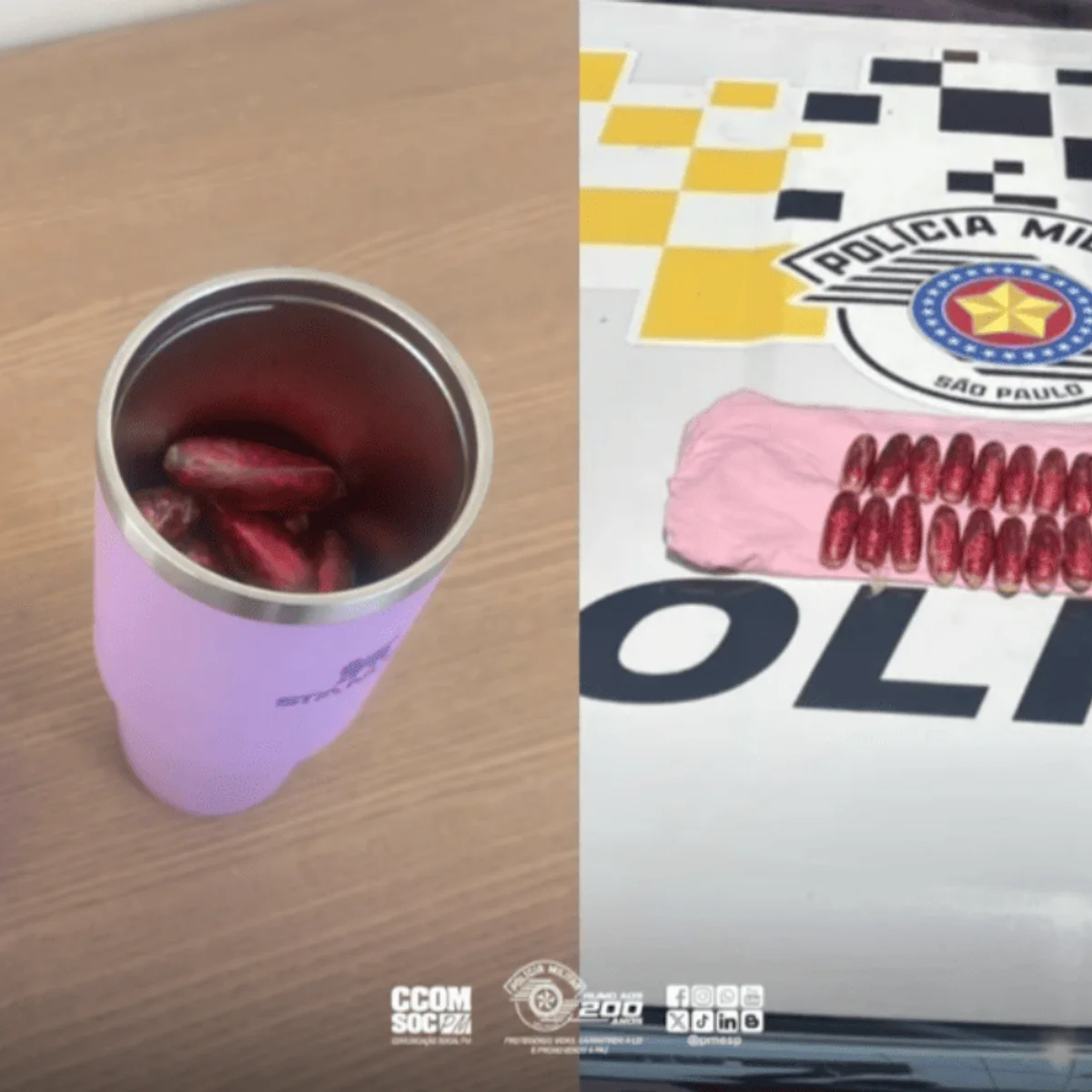 Café especial: PM prende casal traficando cocaína em garrafa térmica