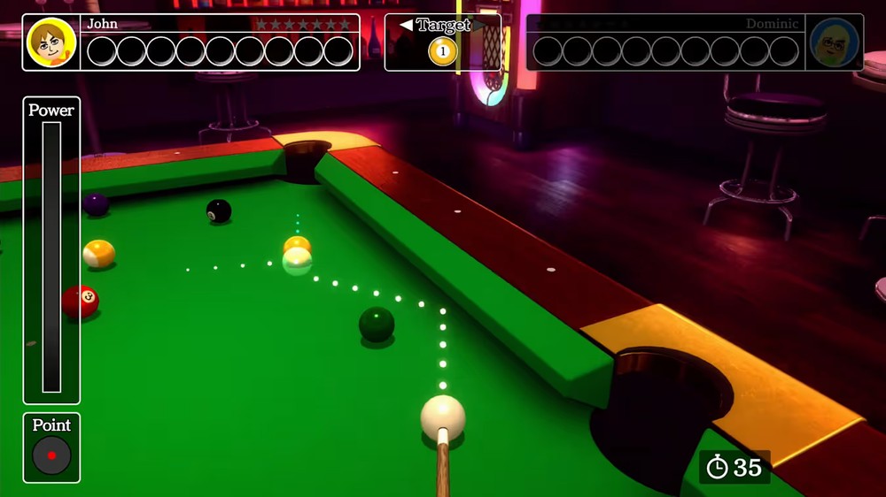 Pool Room Billiard é jogo de sinuca virtual para Nintendo Switch 2 — Foto: Reprodução/Nintendo eShop